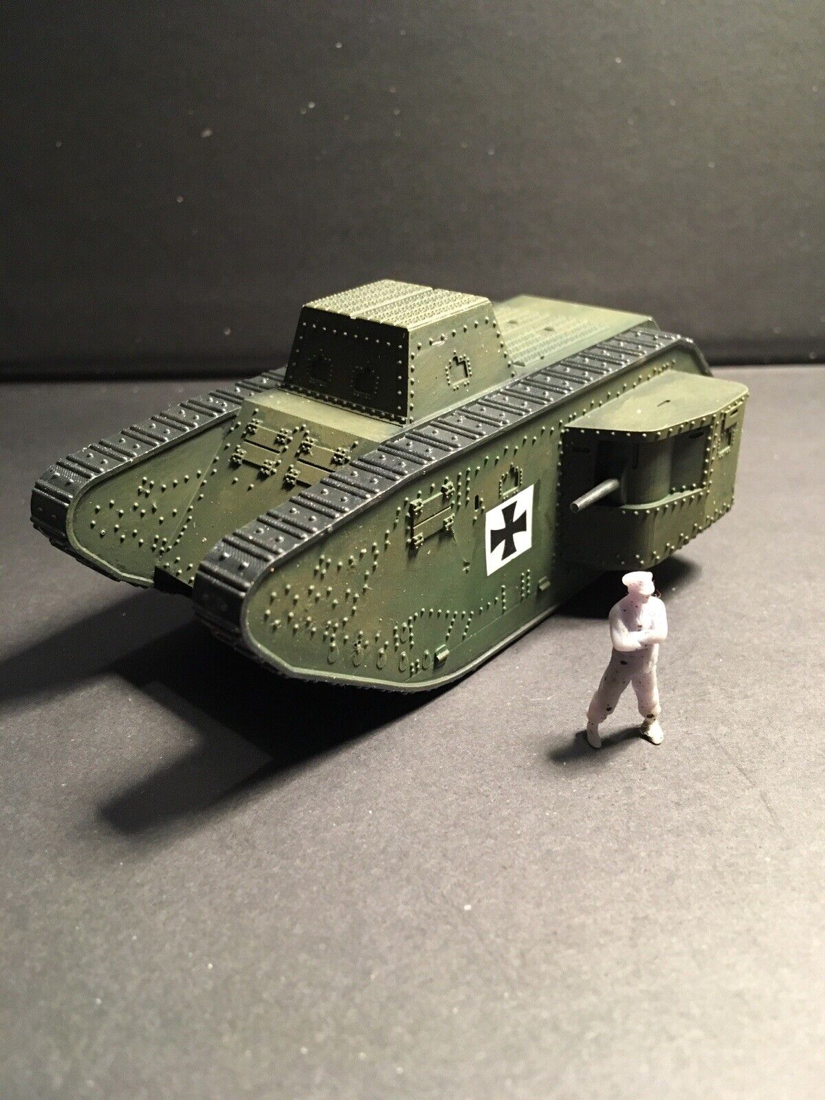 WW1 German A7V-U. Painted Resin Model