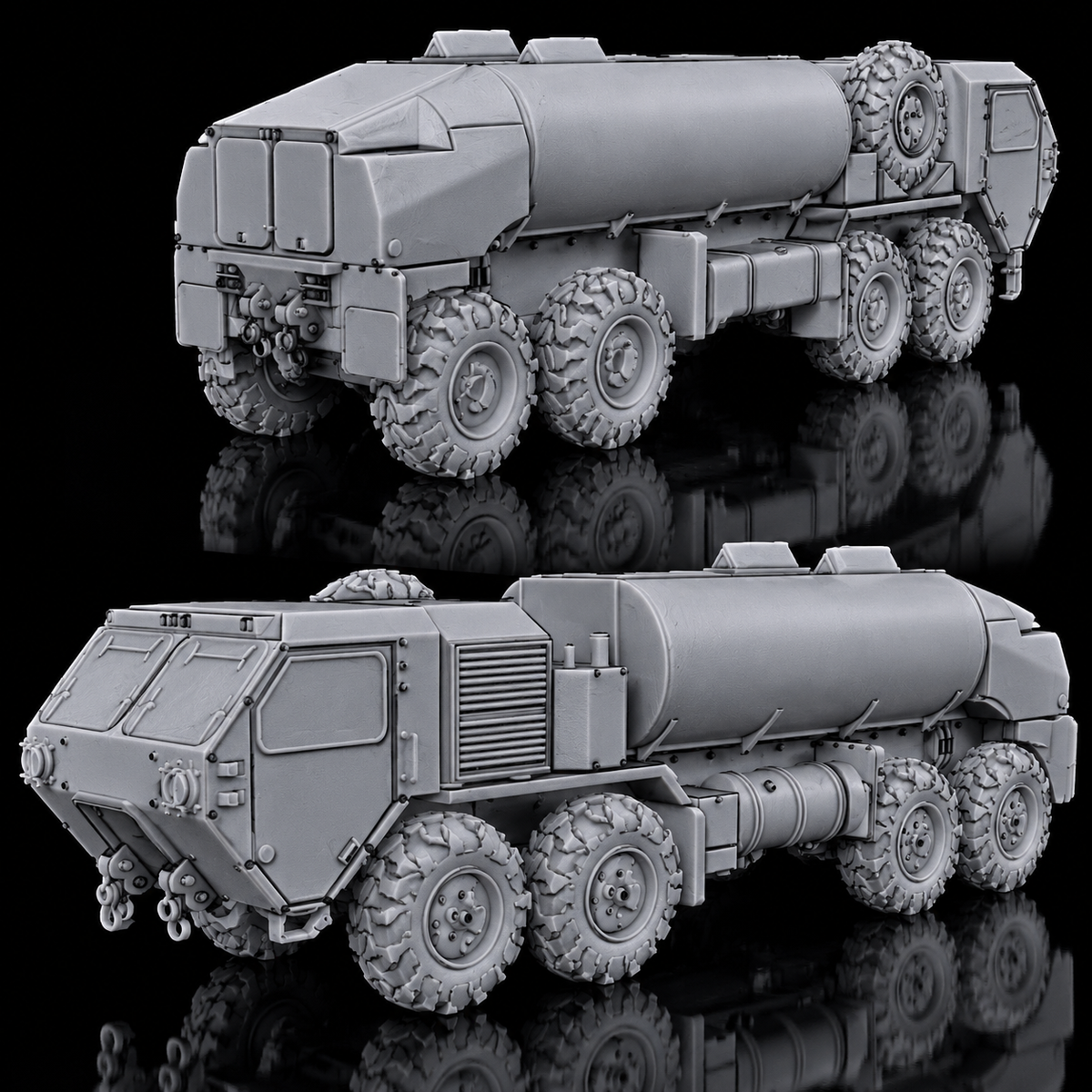 HEMTT 978 Fuel Tanker. Painted Resin Model