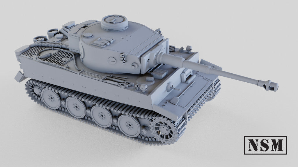 Tiger I with Transport Tracks (Night Sky Miniatures)