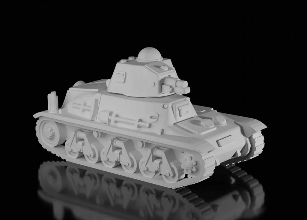 WW2 French Hotchkiss H-38. UnPainted Resin Model