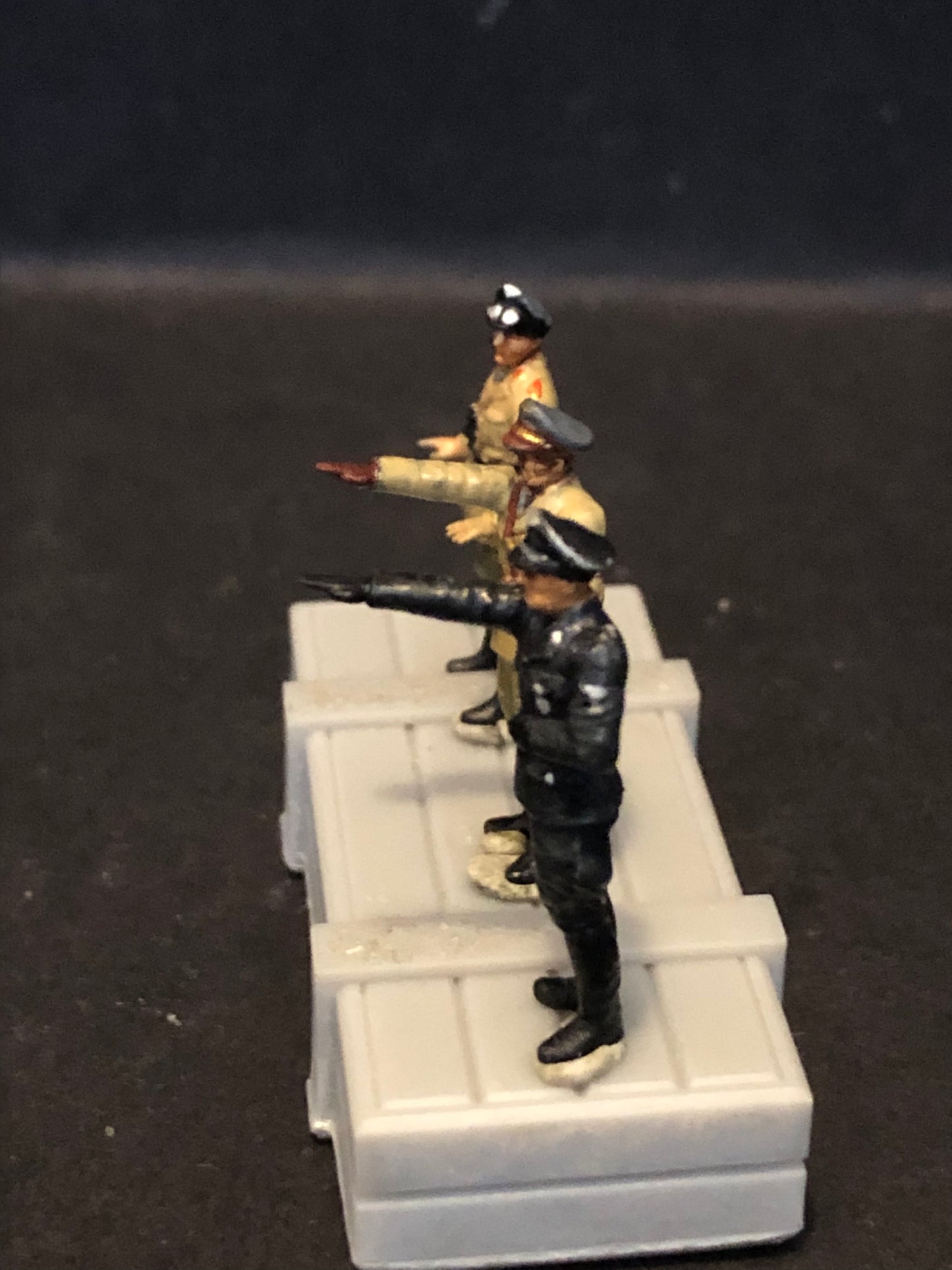 WW2 German figures x 3 (Hitler.Rommel and SS Officer) Painted Resin Model