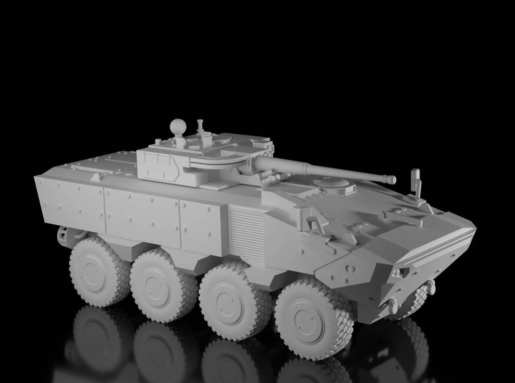 Iveco SuperAV Amphibious Combat Vehicle (Guaro3d). Painted Resin Model