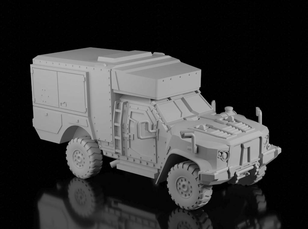 JLTV Ambulance (Guaro3d). Painted Resin Model