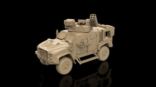 American Post War JLTV with Raytheon Coyote. Painted Resin Model