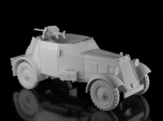 WW2 German Sd.Kfz.13 Armoured Car. Unpainted Resin Model