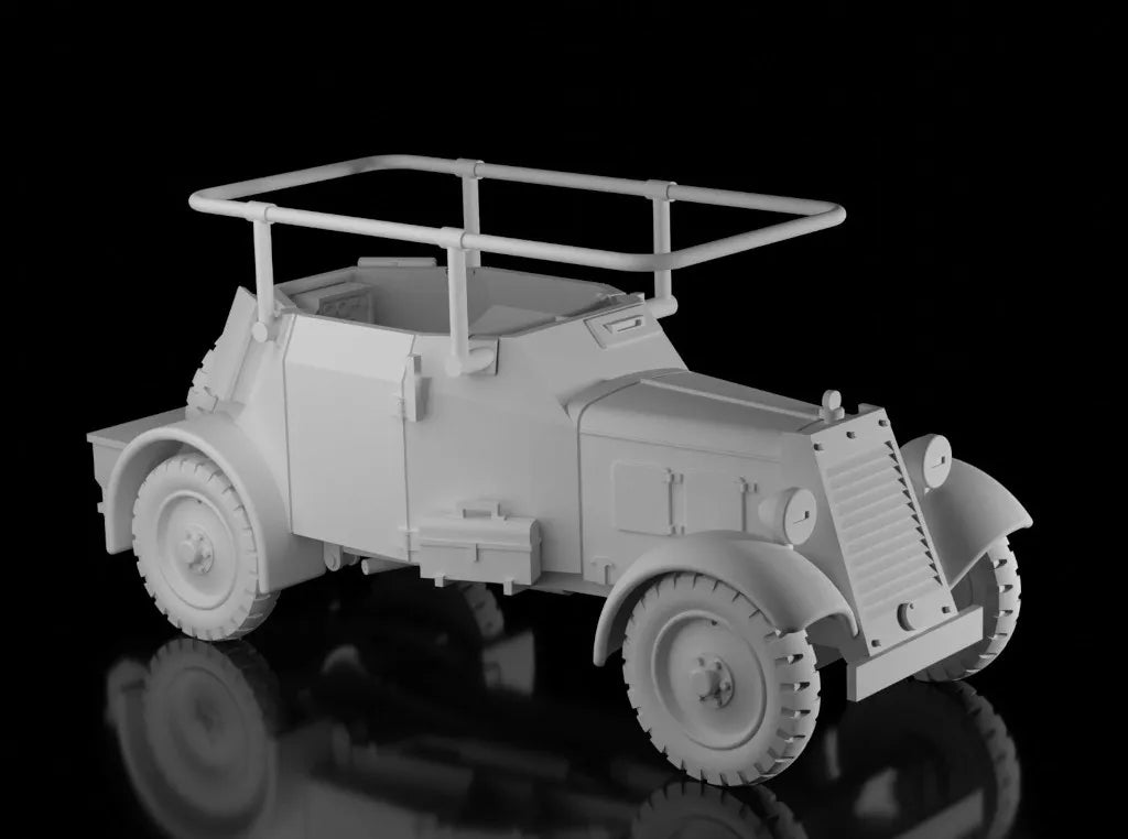 WW2 German Sd.Kfz.14 Radio Command Car. Unpainted Resin Model