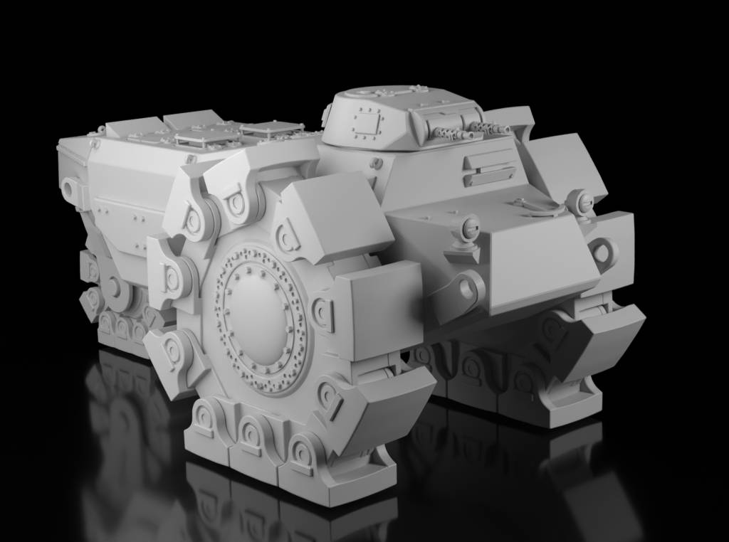 German WW2 Alkett Vs.Kfz.617 / NK-101 Minenraumer unpainted resin model