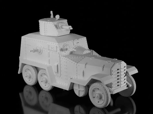 Japanese Interwar Type 93 Kokushan Armoured Car. Painted Resin Model