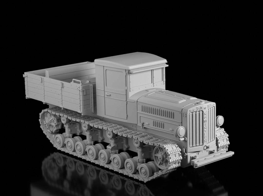 Komintern Artillery Tractor - (Wargame3d). Painted Resin Model