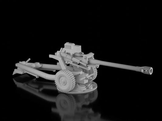 British Post War L118 Light Gun. Painted Resin Model