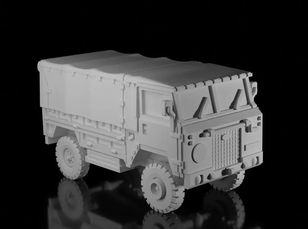 British Post War Land Rover 1 Ton. Painted Resin Model