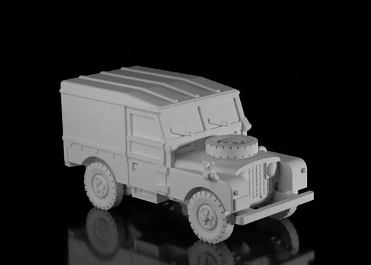 British Post War Land Rover Series 1 LWB Hardtop. Painted Resin Model