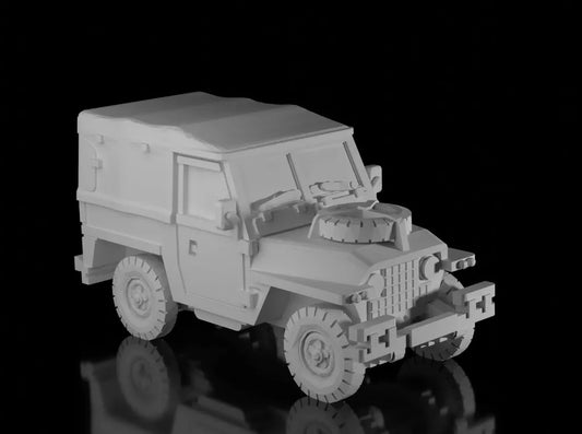 British Post War Land Rover Series 2 Lightweight. Painted Resin Model