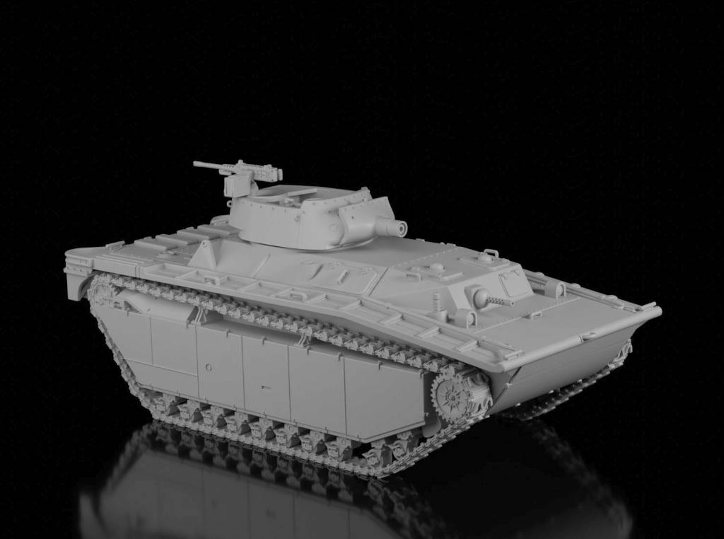 LVT(A)-4 Marines (Wargame3d). Painted Resin Model
