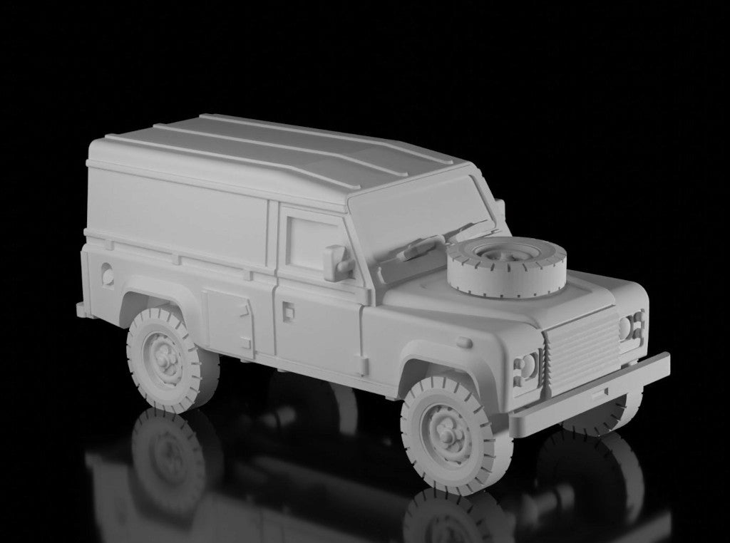 Land Rover 110 TUM Hard Top (Bergman). Painted Resin Model