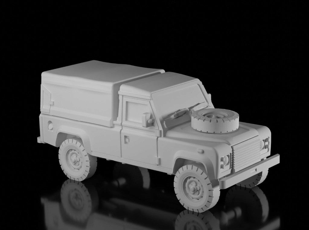Land Rover 110 Pickup Closed (Bergman). Painted Resin Model