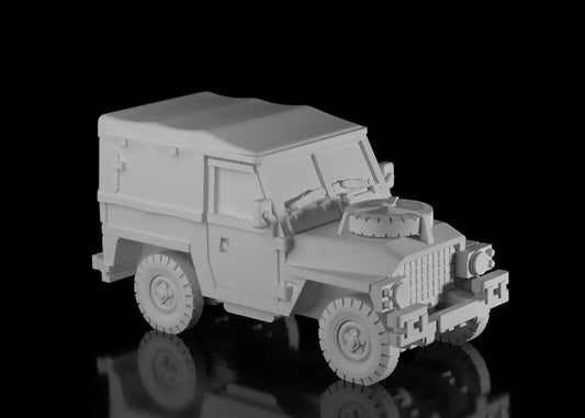 British Post War Land Rover Series 3 Light Weight. Painted Resin Model