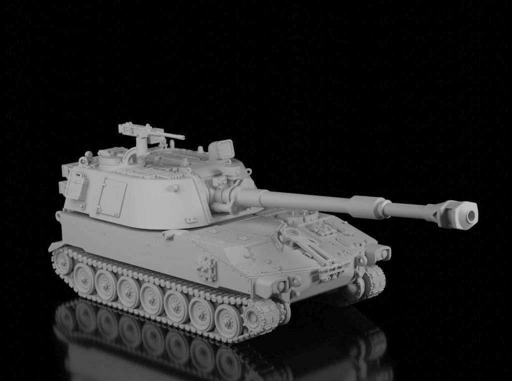 M109A2 155mm SPH (Wargame3d). Painted Resin Model