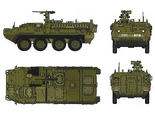 American Post War M1126 Stryker ICV. Painted Resin Model