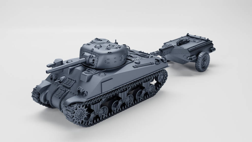 Sherman M4A4 Crocodile (Wargame3d)