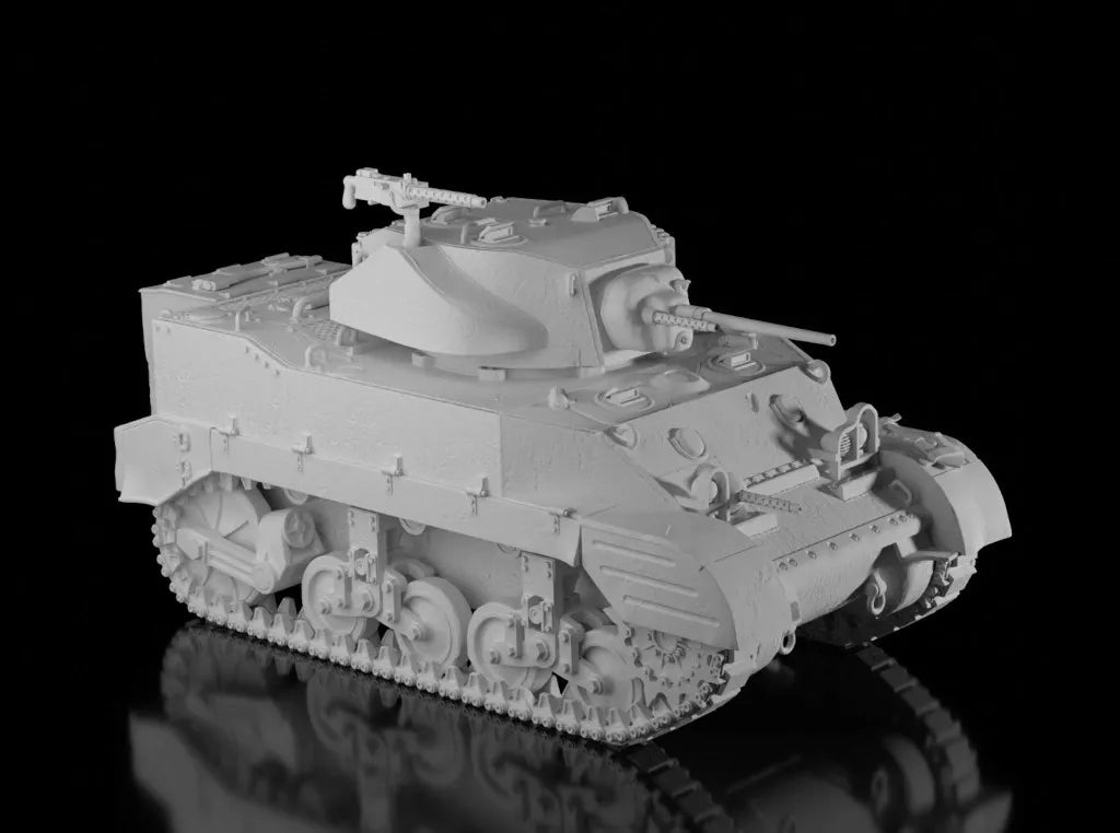 WW2 American M5A1 Stuart. UNPainted Resin Model