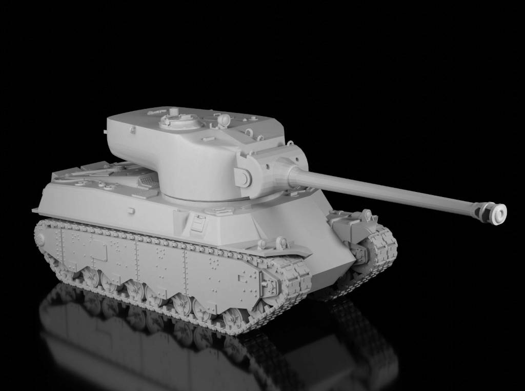 M6A2E1 Heavy Tank Prototype (Ramzay1945). Painted Resin Model