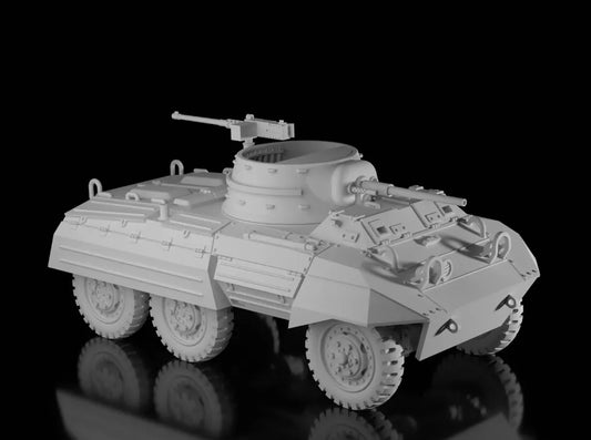 WW2 American M8 Greyhound Turret Mount. Unpainted Resin Model