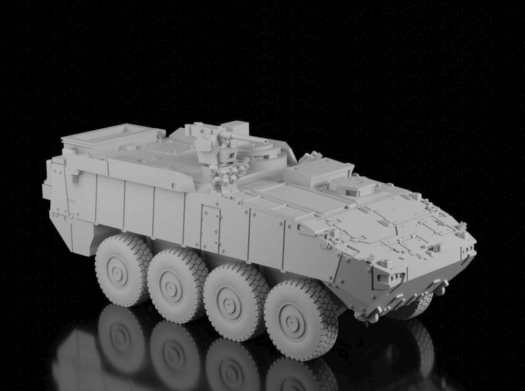 MOWAG Piranha 8x8 AFV (Guaro3d). Painted Resin Model