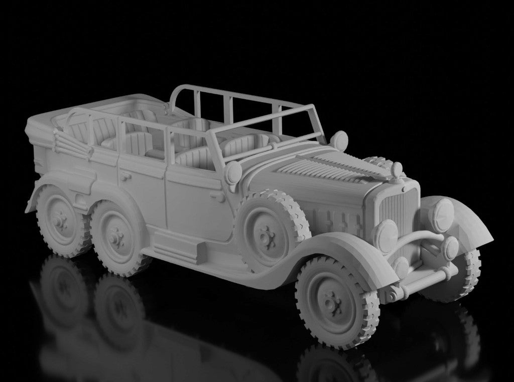 Mercedes G4 (W31) Open Roof. Painted Resin Model