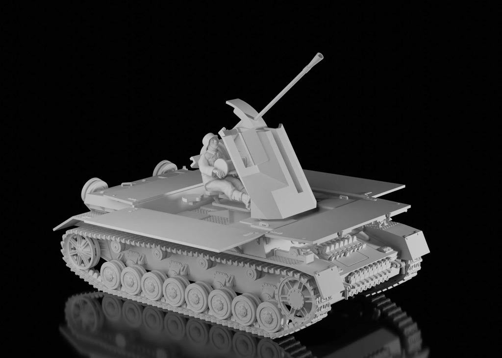 Flakpanzer IV 3.7 cm Flak 43 ‘Möbelwagen’ Open (Night Sky Miniatures)