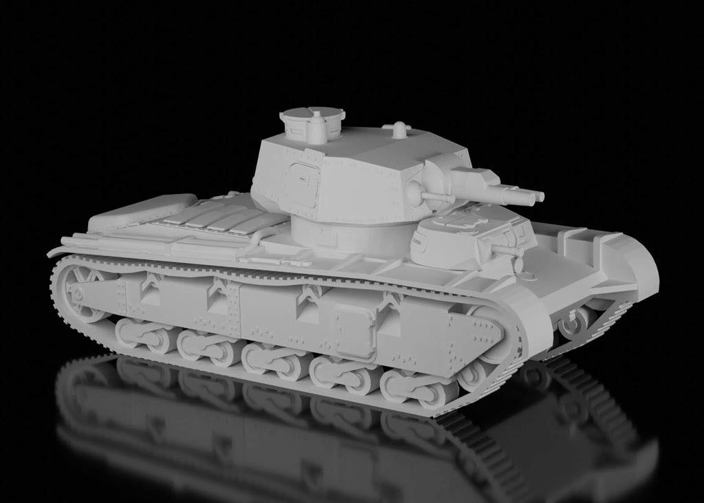 Neubaufahrzeug - Prototype Medium Tank (Arvernes Miniatures)