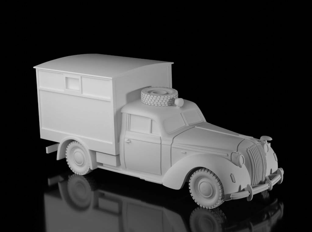 Opel Admiral Ambulance (Wargame3d). Painted Resin Model