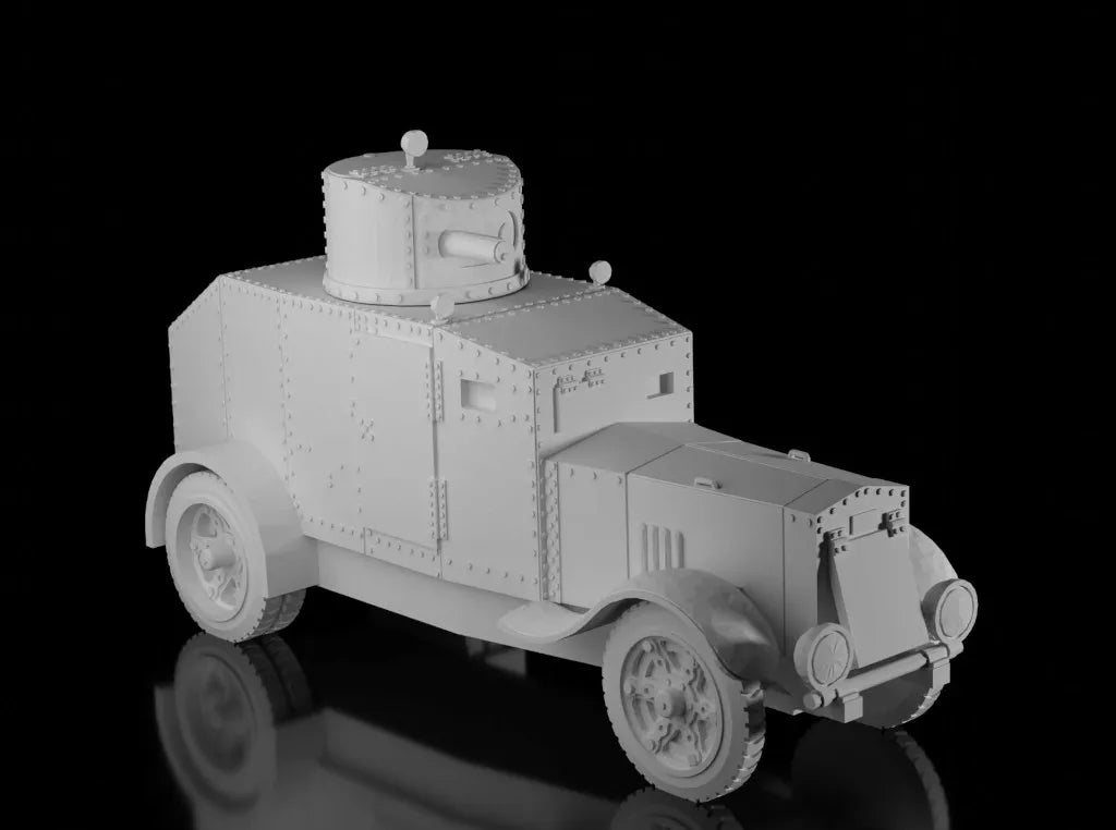 Japanese Interwar Type 92 Osaka Armoured Car. Painted Resin Model