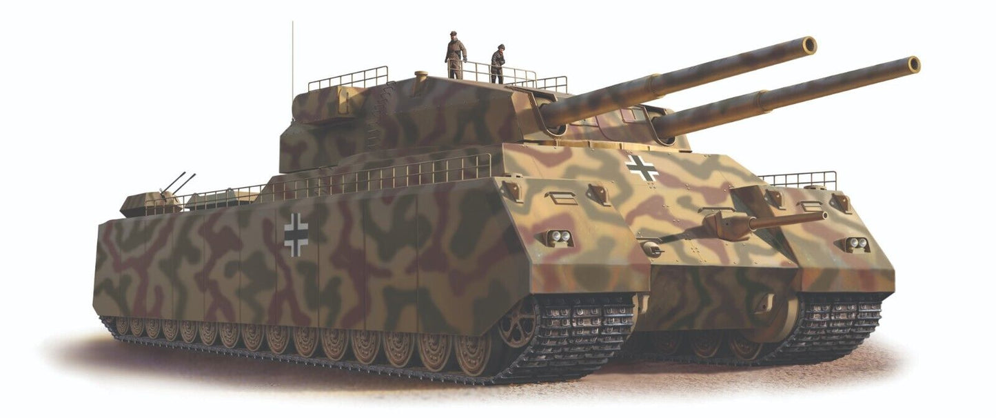 WW2 German RATTE P1000. Painted Resin Model