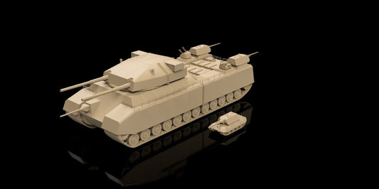 WW2 German RATTE P1000. Painted Resin Model