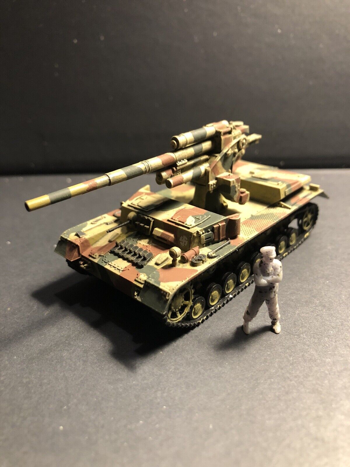 WW2 German Panzer IV 88mm Flak 36. Painted Resin Model