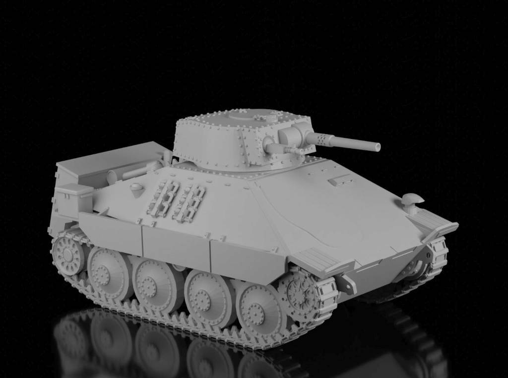 PM-1 Flame Tank (Ramzay1945). Painted Resin Model