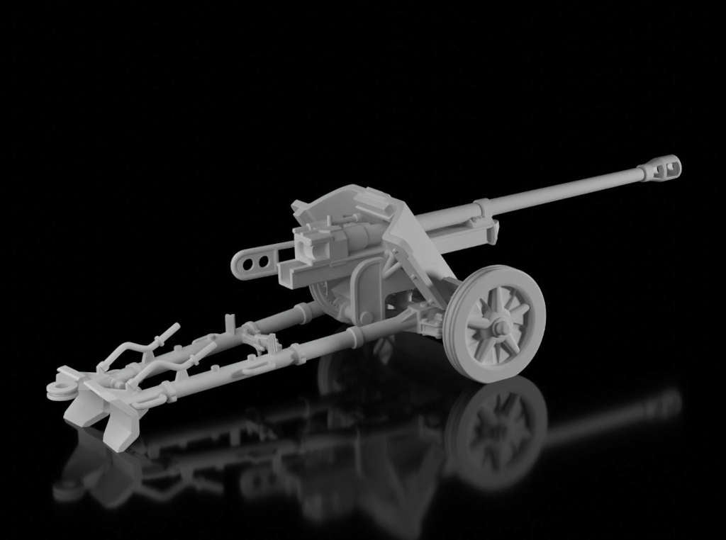 5cm Pak 38 - Towing Position. Painted Resin Model