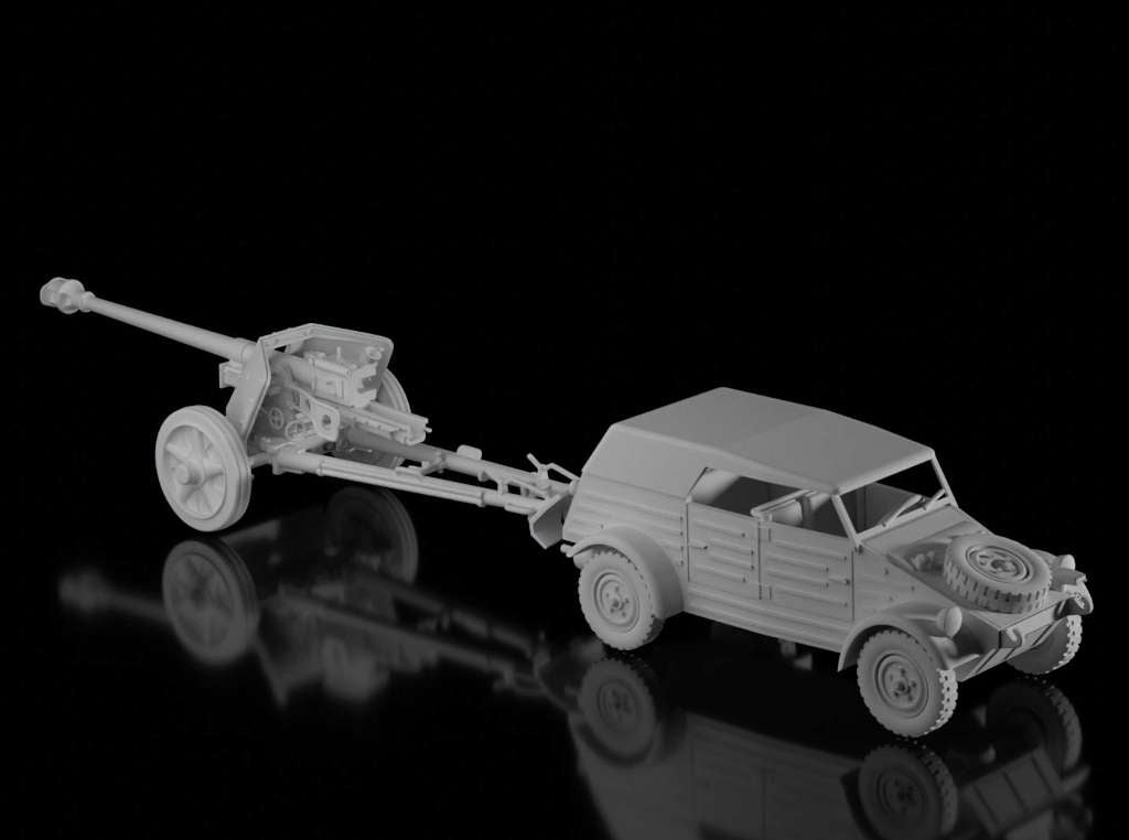 7.5cm Pak 40 & Kubelwagen