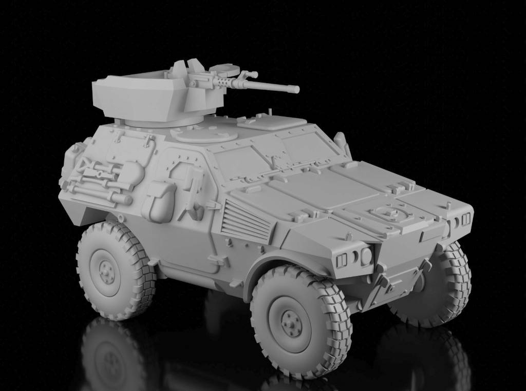 Panhard VBL w/.50 Cal (Guaro3d). Painted Resin Model