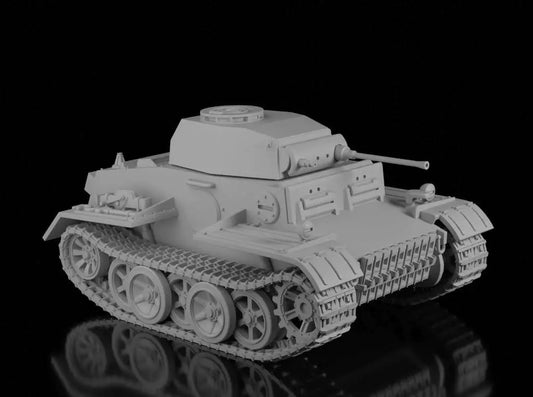WW2 German Panzer II Ausf J. Painted Resin Model