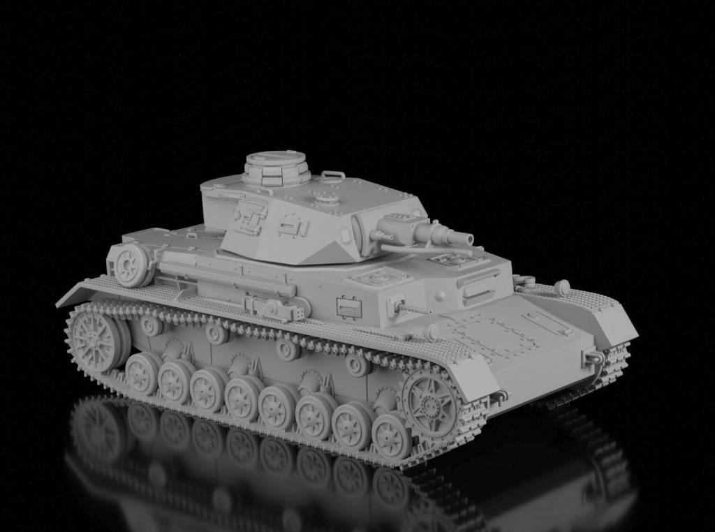 Panzer IV Ausf.D (Wargame3d). Painted Resin Model