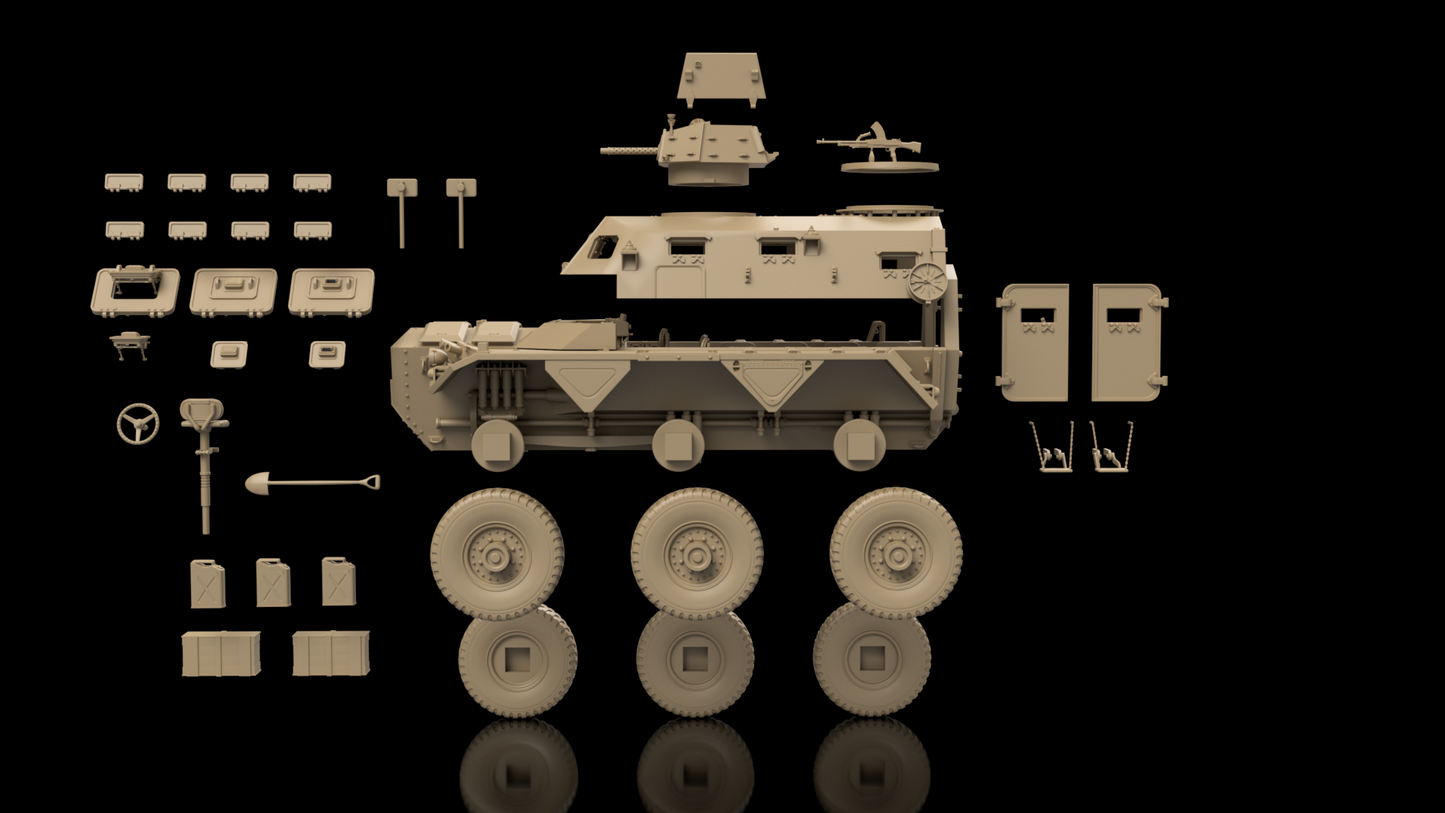 British Post War Alvis FV603 Saracen. Painted Resin Model (Interior will also be painted)