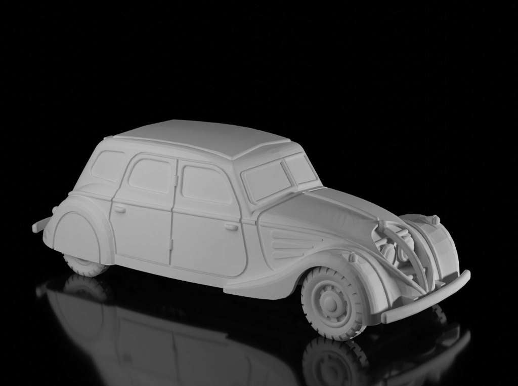 Peugeot 402 Saloon. Painted Resin Model