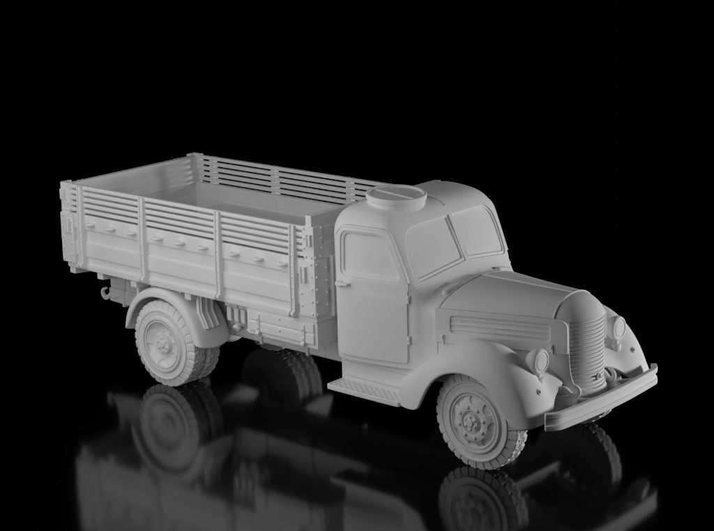 Praga RND - Open Rear. Painted Resin Model