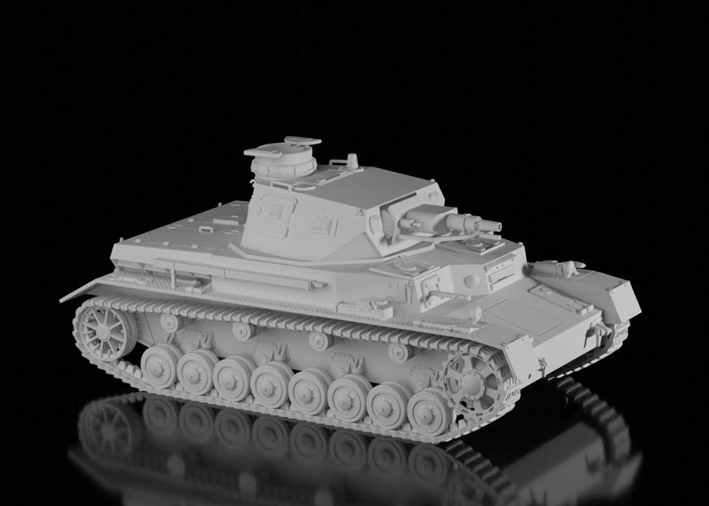 Panzer IV Ausf D (Night Sky Miniatures). Painted Resin Model