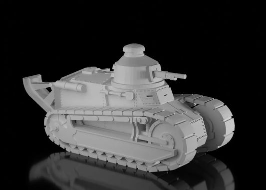 WW1 French Renault FT-17. UnPainted Resin Model
