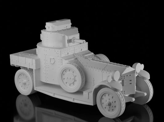 British Interwar 1924 Pattern Rolls Royce (closed turret) Painted Resin Model