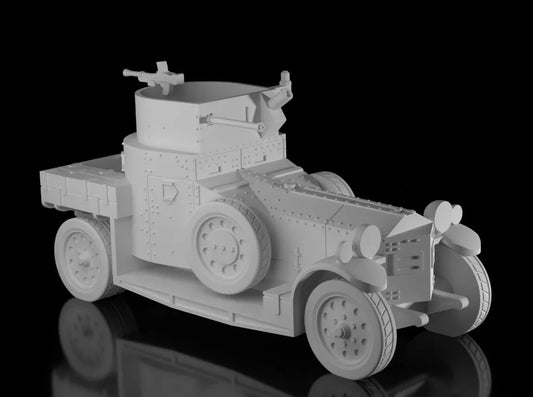 British Interwar 1924 Rolls Royce (Open Turret). Unpainted Resin Model