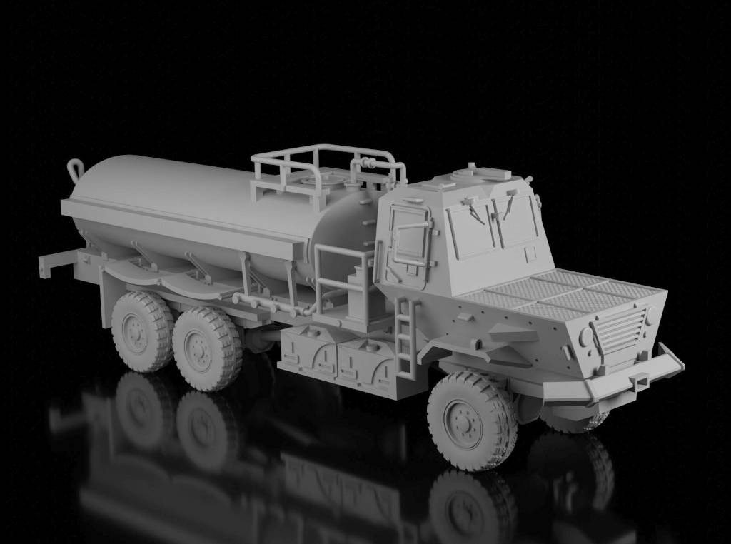 Samil 100 Water Tanker (Guaro3d). Painted Resin Model